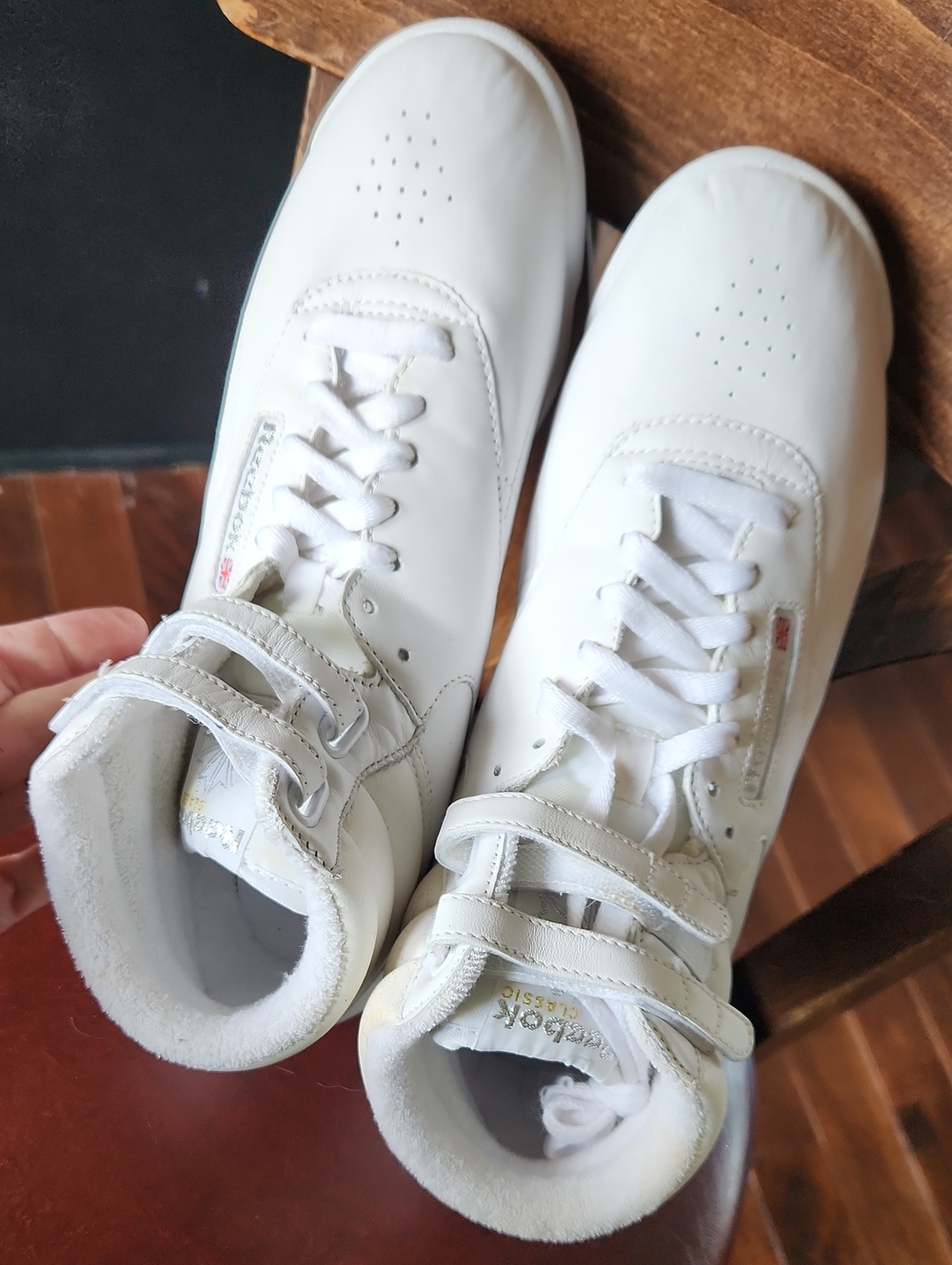Reebok dz 9.5 freestyle hi-top white 80's retro - Picture 6 of 15